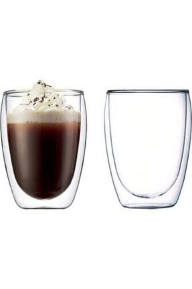 2'li Çift Cidarlı Bardak Latte Bardağı 350 Ml - 3