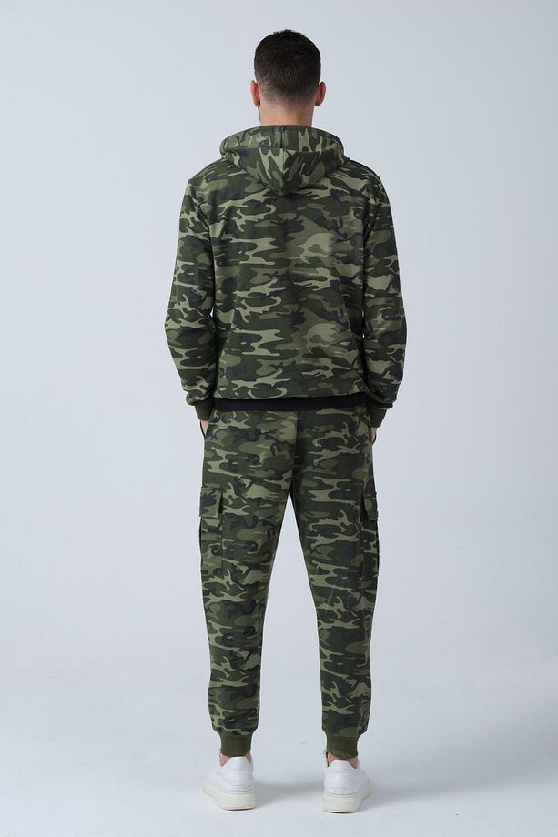 Kamuflaj Desenli Kapüşonlu Sweatshirt (e21-72100) - 4