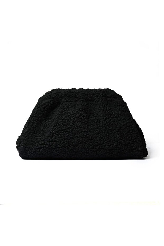Nerry Atelier Secret Black Teddy- Plush Bag Women's Handbag