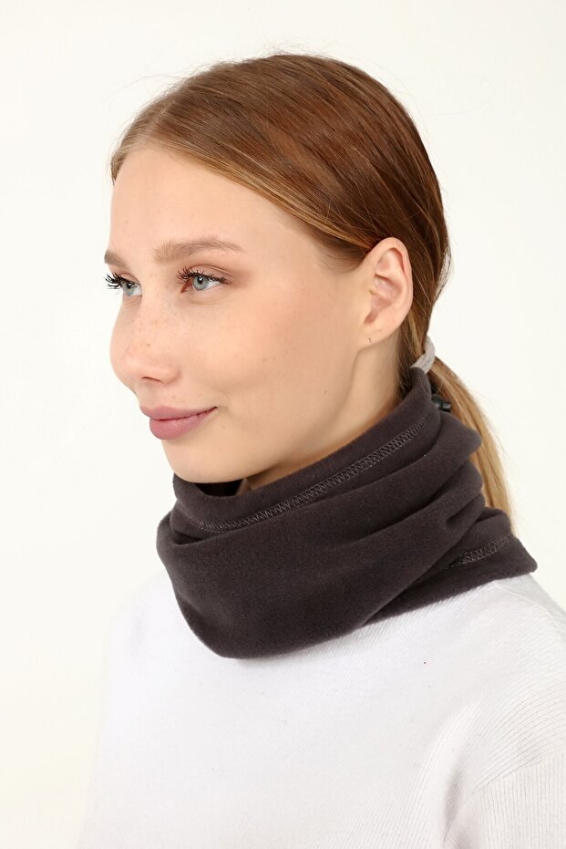 Unisex Smoked Fleece Neck Collar and Beret