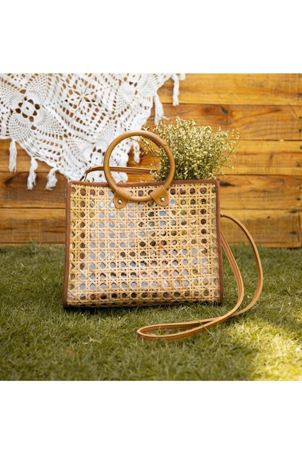 Theo Solihiya Handbag El Yapımı Hasır El&omuz Çantası - 2