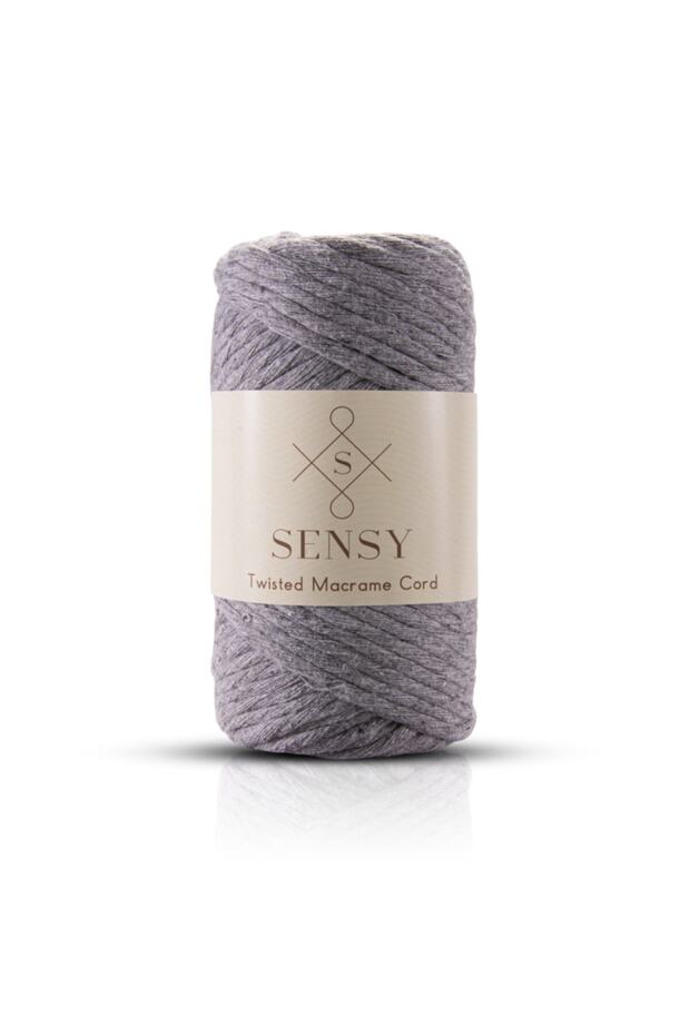 Premium Taranan Iplik Makrome Makrame Hobi Ipi 4lü Set Ekru-Hardal-Somon-Açık Gri Makrome Ip - 6