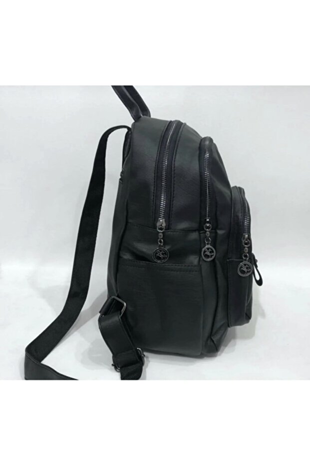 حقيبة ظهر نسائية سوداء متعددة العيون - 2