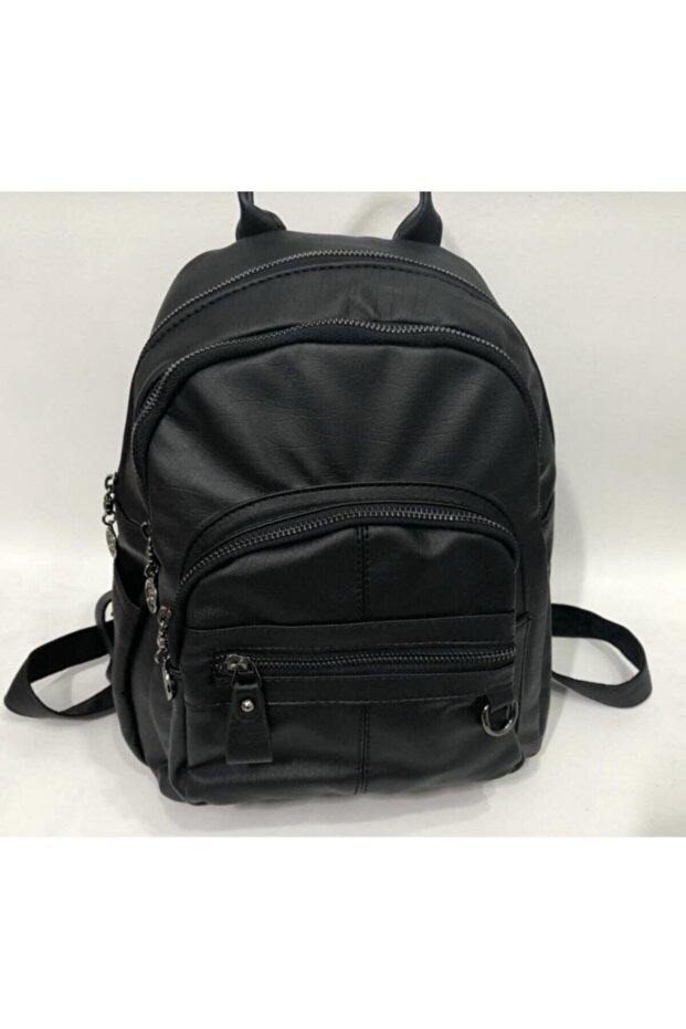 حقيبة ظهر نسائية سوداء متعددة العيون - 3