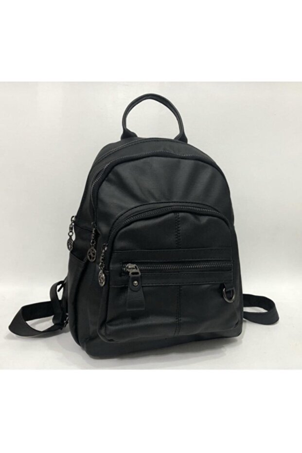 حقيبة ظهر نسائية سوداء متعددة العيون - 4