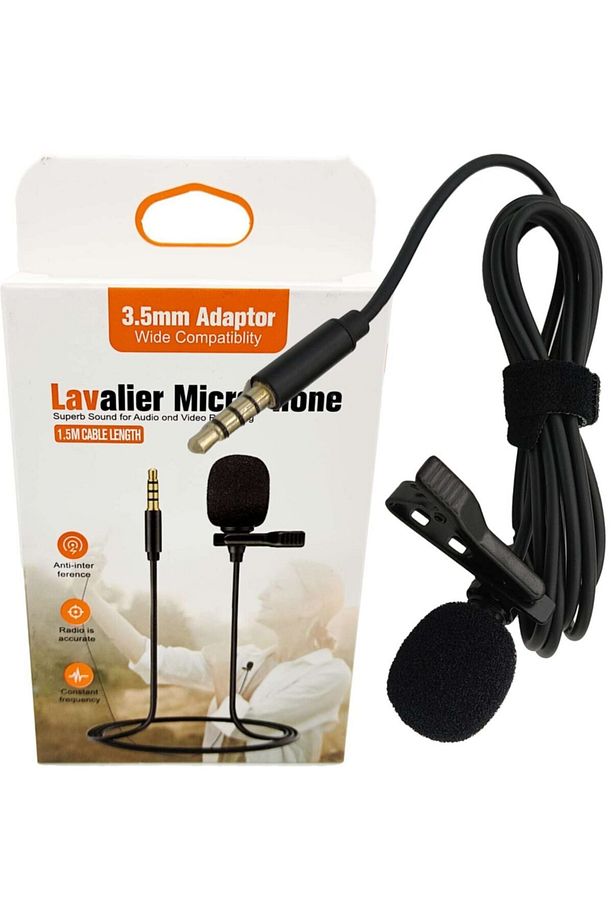 Tane Ticaret TM-006 3.5MM Tiktok YouTube Mic Lavalier Mikrofon - 1