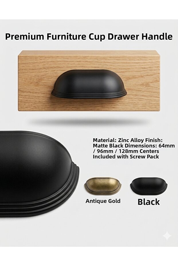 Tas Midye Cupboard Drawer Wardrobe Furniture Handle