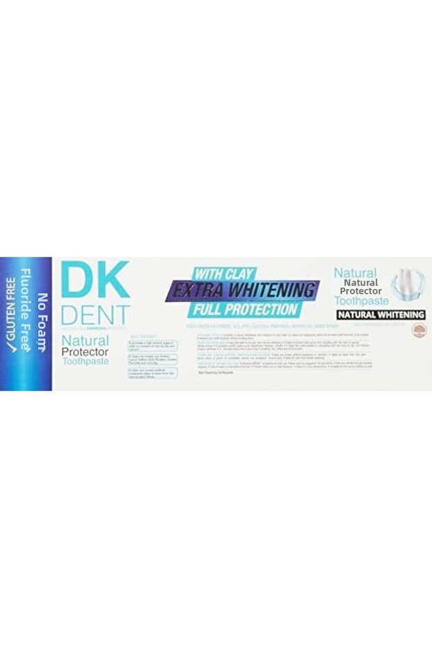 Nzr beautestore معجون أسنان طبيعي كلاسيكي خالٍ من الفلورايد من DKDENT 75 مل مع فرشاة أسنان هدية 2026 1103473