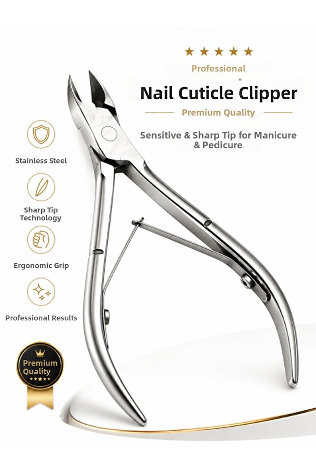 Manicure Set Professional Premium Cuticle Nipper Stainless Steel Cuticle Clipper Nail Care Kit Manicure Pedicure Tools Pedicure Set Cuticle Cleaner Pedicure Manicure Scissors