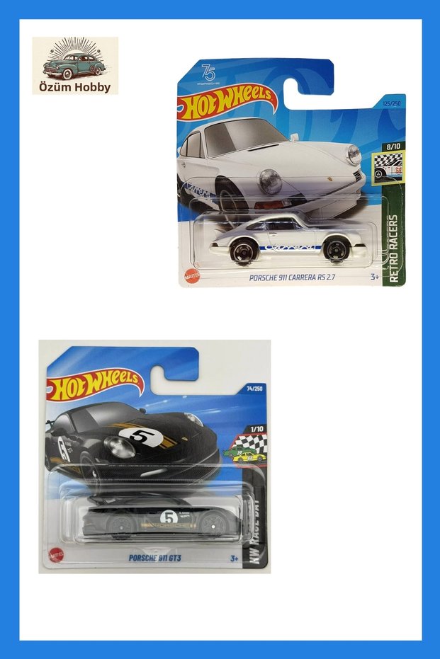 Hotweels Porsche 911 Gt3 / Porsche 911 Carrera Rs 2.7