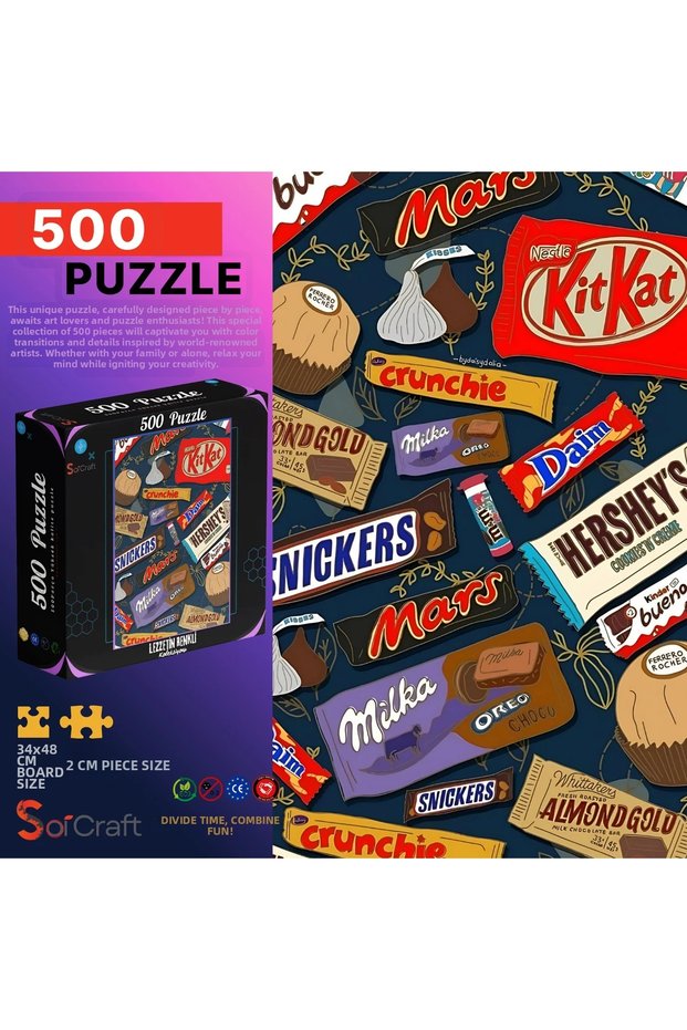 500 Piece Puzzle Colorful Collection of Flavors # 205