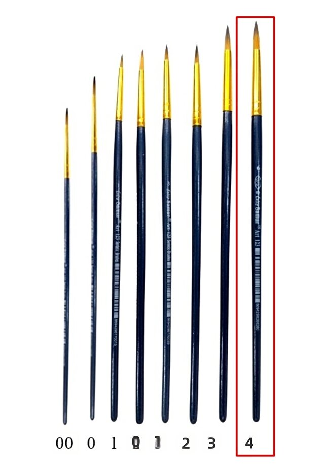 Watercolor Brush Art Brush 123 No:6 - 2 Pieces