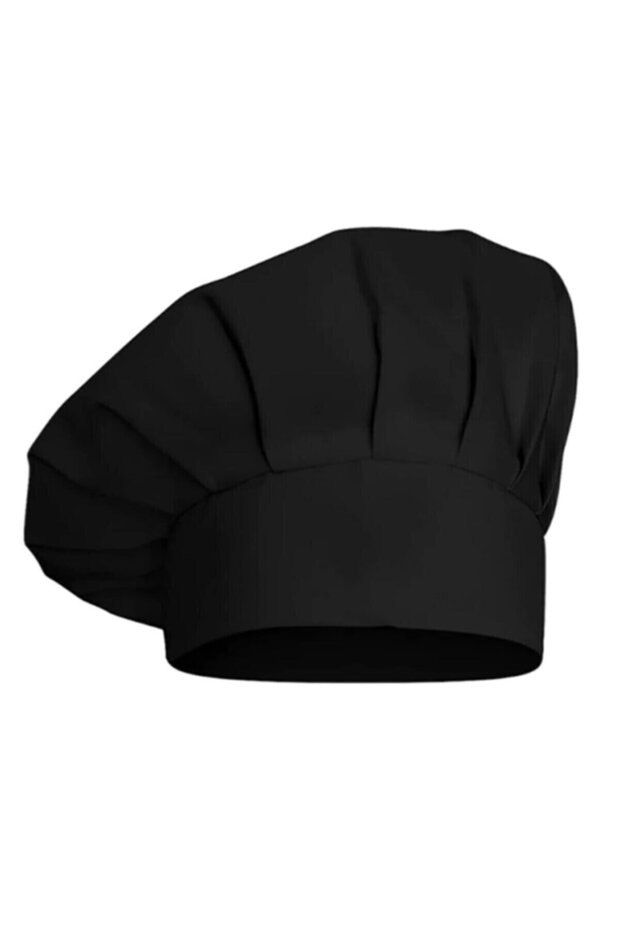 Adjustable Black Cook Hat - 3