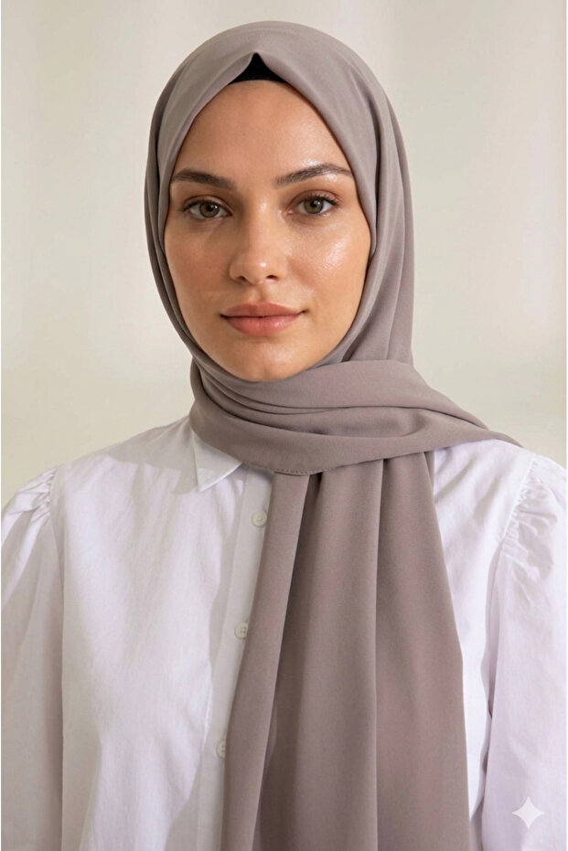 Hijab Medina Silk Shawl*Dusty Brown