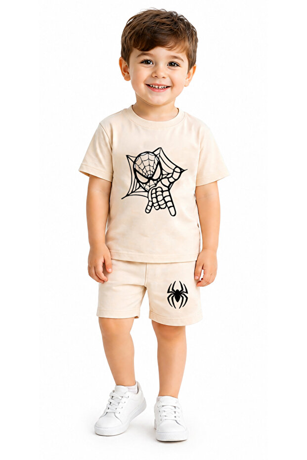 Boy's T-Shirt Shorts Set Spider