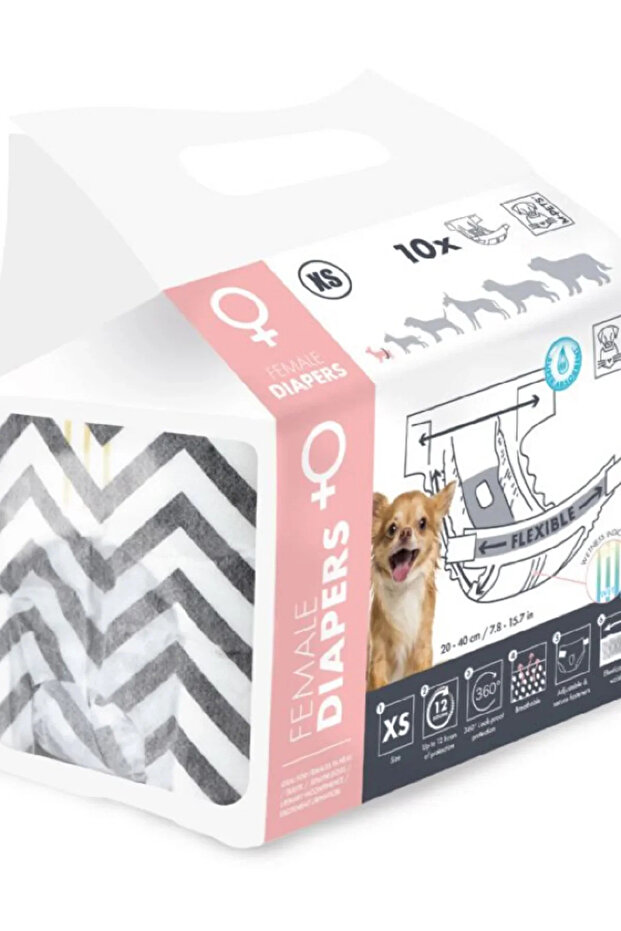 Diapers Female Dog Panties (XS) 10Lu