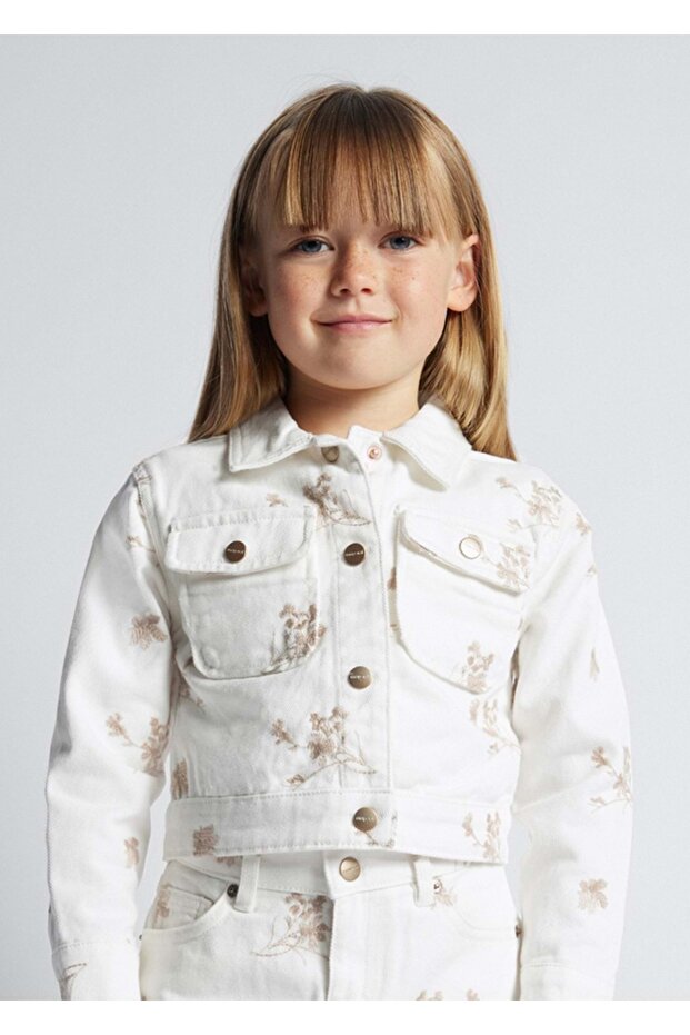 Girl's Cream Jacket Cream