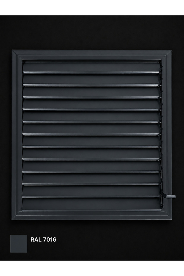 40X40 Anthracite Gray Aluminum Bathroom Screen