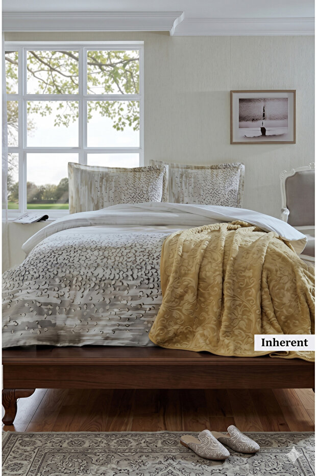 Double Ranforce Duvet Cover Set Trendy Batt. Cream Inherent