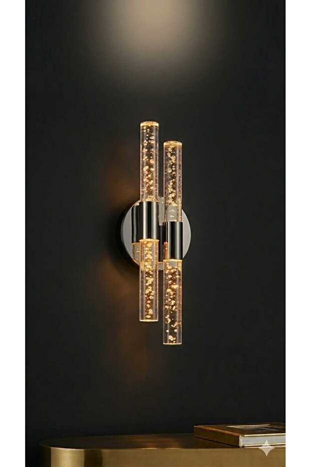 مصباح حائط LED بتصميم عصري من Bubbleflux Dubble Medium مقاس 40 سم - مصباح حائط - رمادي أنثراسايت - كهربائي - ضوء النهار
