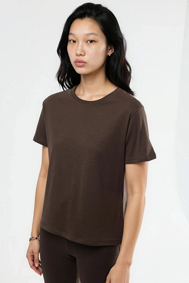 Busem Basic Crew Neck Cotton T-Shirt - 2