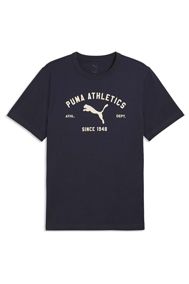 Class Graphic Tee 692226 Tişört Erkek T-Shirt LACİVERT - 1