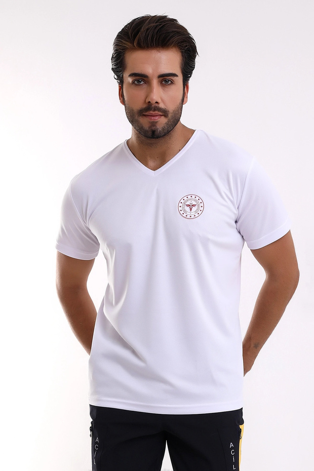 112 Dry Touch Unisex Short Sleeve Tshirt - White