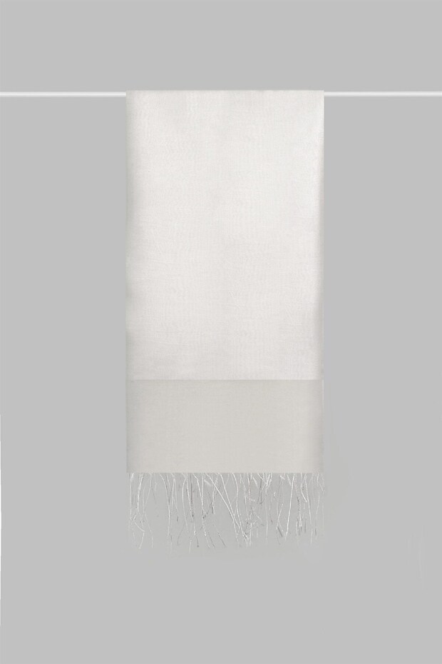 Silk Double Layer Tulle Shawl - 2