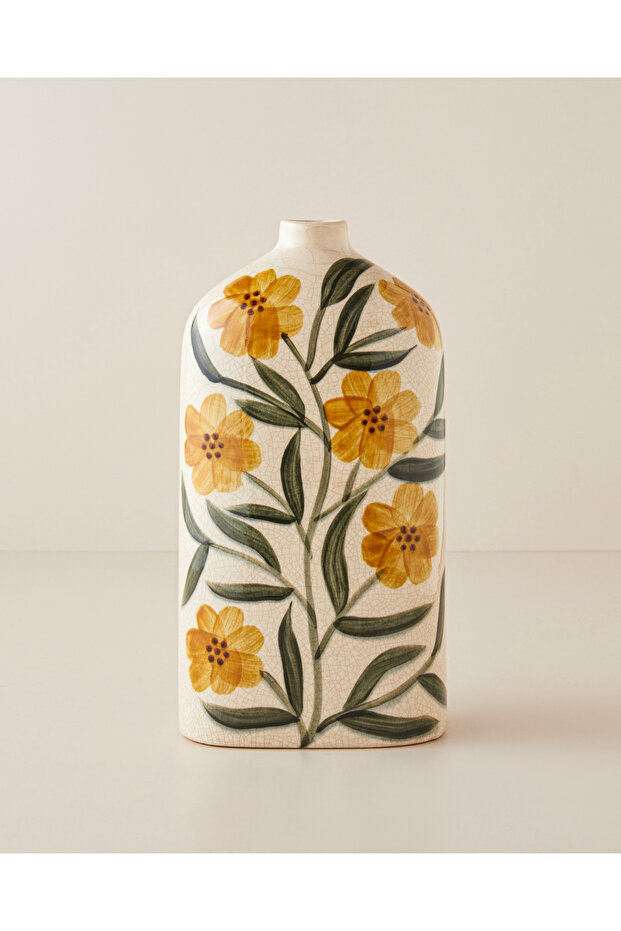 Laurel Ceramic Vase 16X31 cm Multicolor