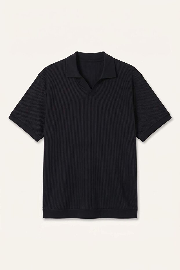 Cotton Regular Fit Large Size Short Sleeve Polo T-Shirt H2118Ax26Sp