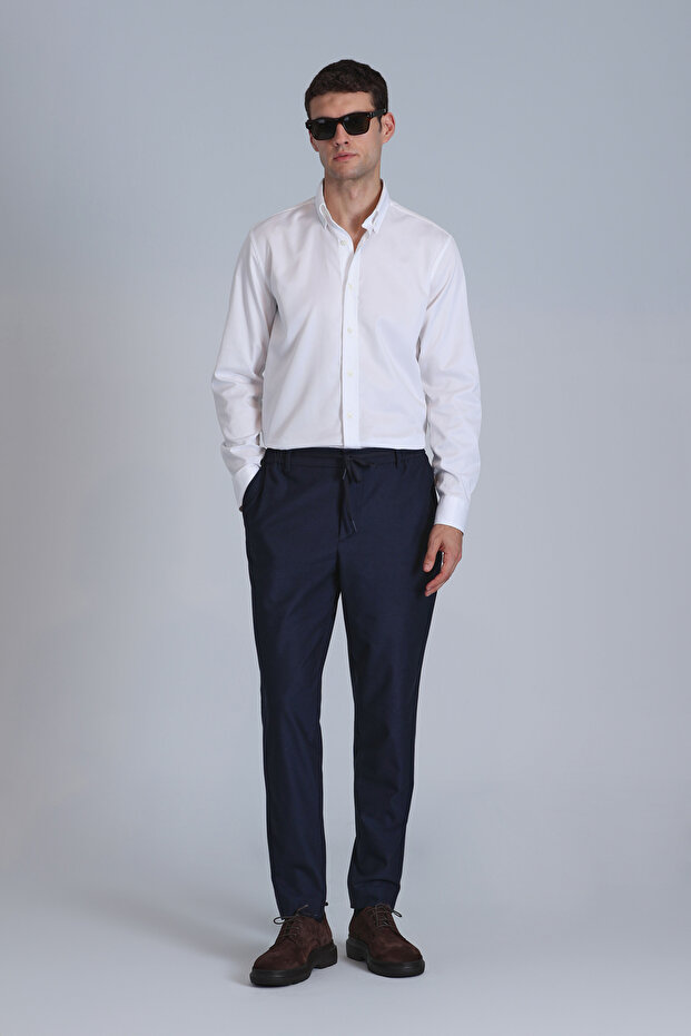 Jakob Erkek Basic Gömlek Slim Fit Beyaz - 2