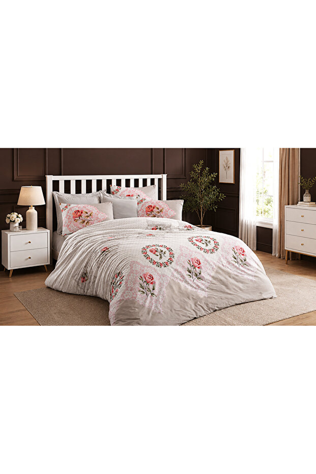 Şimal Ranforce 100% Cotton Double Duvet Cover Set