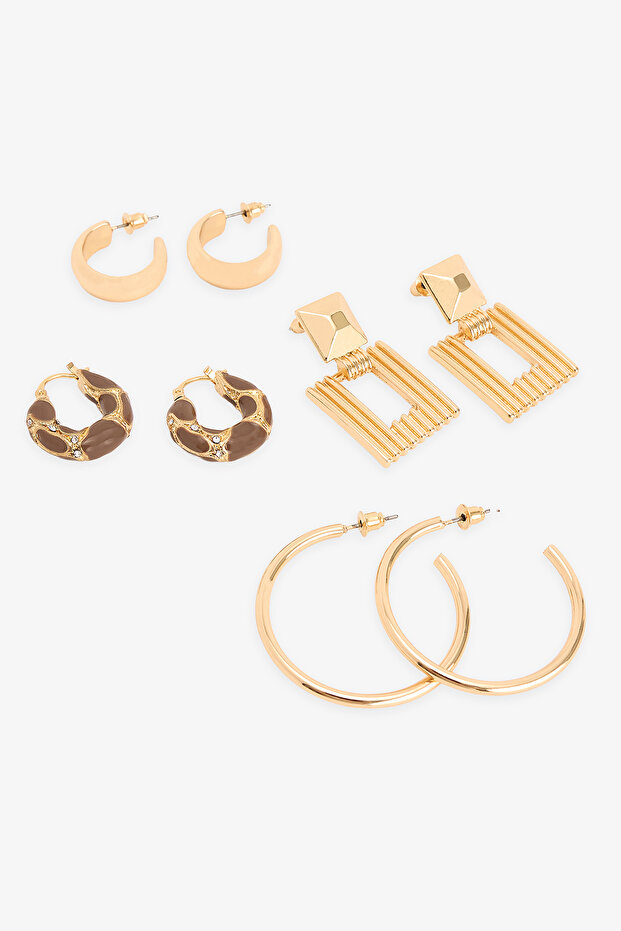Goldfarbenes Bella-Ohrring-Set - 2