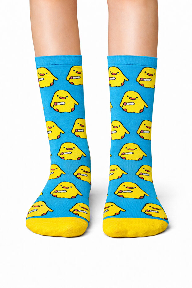 Killer Chick Patterned Colorful Socks - 2