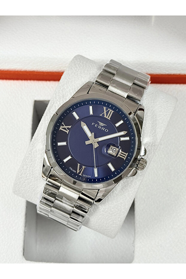 Silver Steel Cord Men's Wristwatch Fm11647A-A3 Functions Active 3 Atm Water Resistant