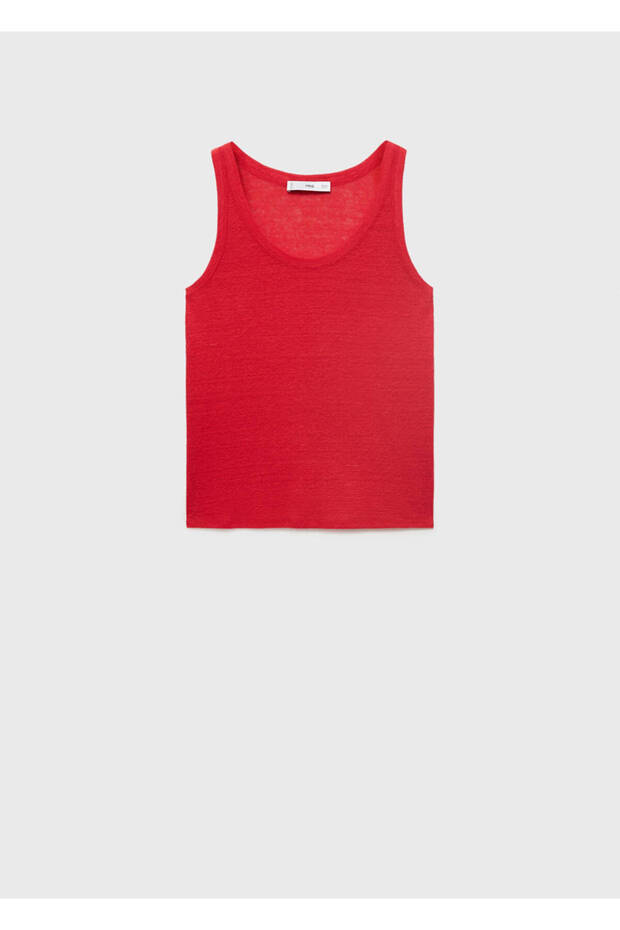 Leinenbluse mit Ärmeln - 3