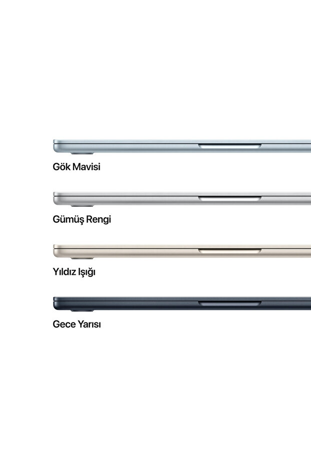 15" MacBook Air: Apple M5 chip with 10‑core CPU and 10‑core GPU, 16GB, 1TB SSD - Gece Yarısı - 3