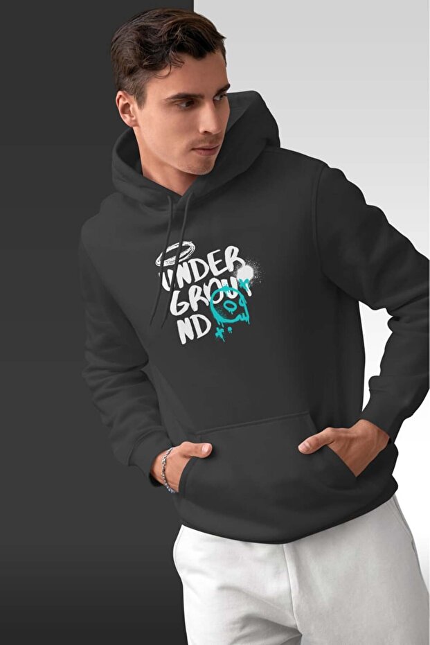 Underground Oversize Hooded Unisex Sweatshirt
