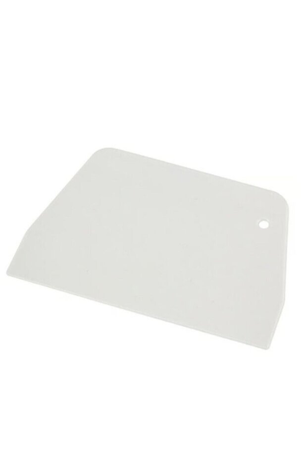 Plastic Rectangular Dough Scraper White 15.5X10 cm Rectangular 15.5X10.5 - 1