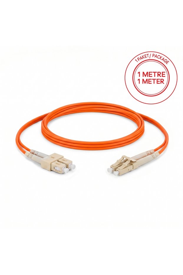 Sc/Pc-Lc/Pc Multimode Om2 Duplex 1 Meter Fiber Patch Cord