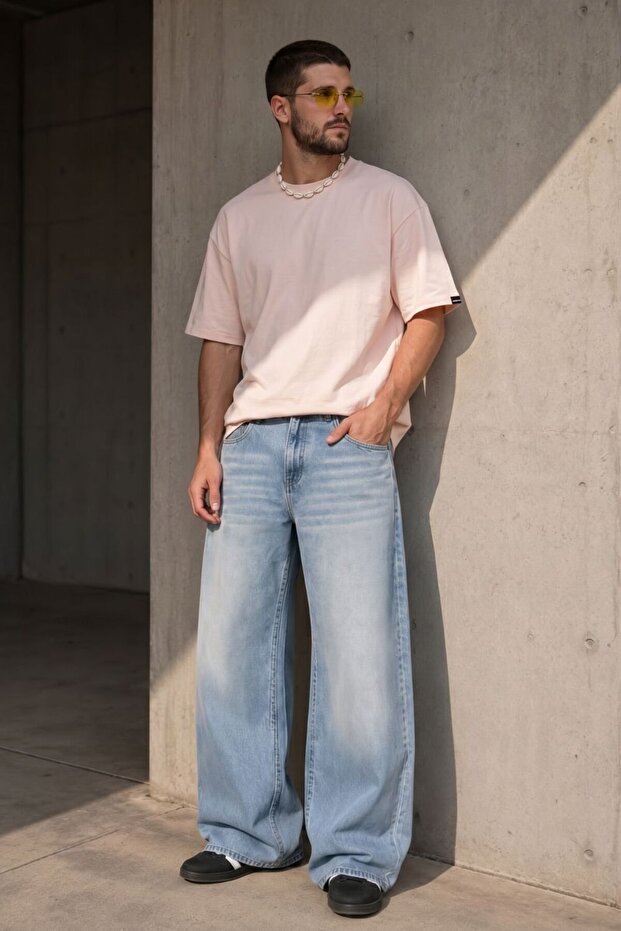 Men's Base Oversize Coral T-Shirt