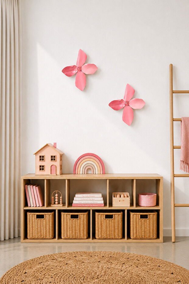 Leaves Blush Duvar Dekoru - 2'li Set