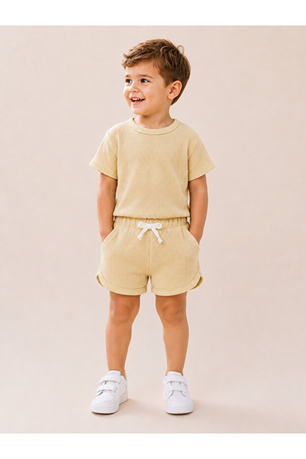 Bebek/Çocuk Basic Şortlu Takım - 1