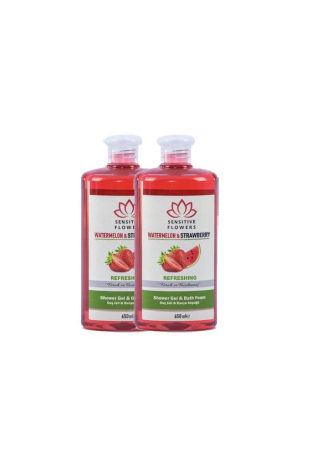 Watermelon Strawberry Refreshing Shower Gel 2 X 650 ml