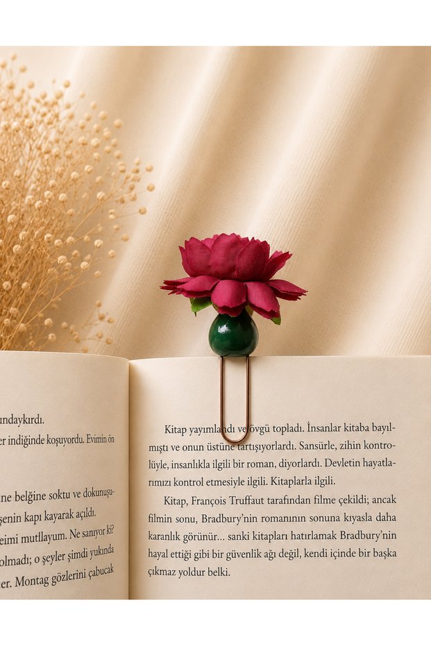 Handmade Flower Vase Bookmark