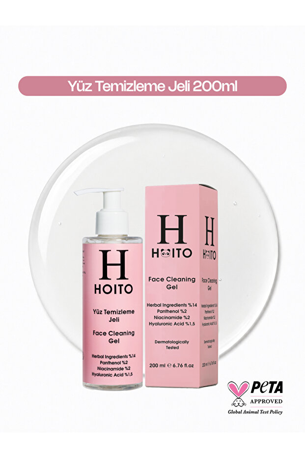 Facial Cleansing Gel 200ml-herbal Ingredients%14 Panthenol 2% Niacinamide%2 Hyaluronic Acid%1.5