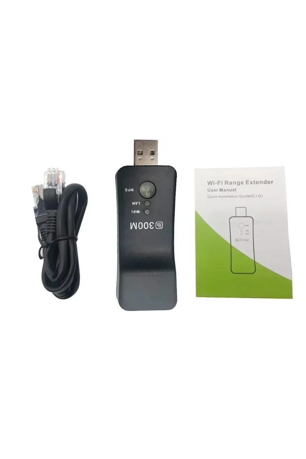 black 300Mbps USB Smart TV Wifi Wireless Repeater for Samsung Sony LG TV Adapter TV Sticks Ethernet