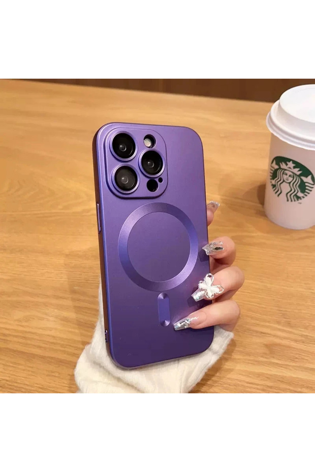 iPhone 13 Purple For Magsafe Magnetic Wireless Charge Case For iPhone 17 16 15 14 13 12 11 Pro Max P