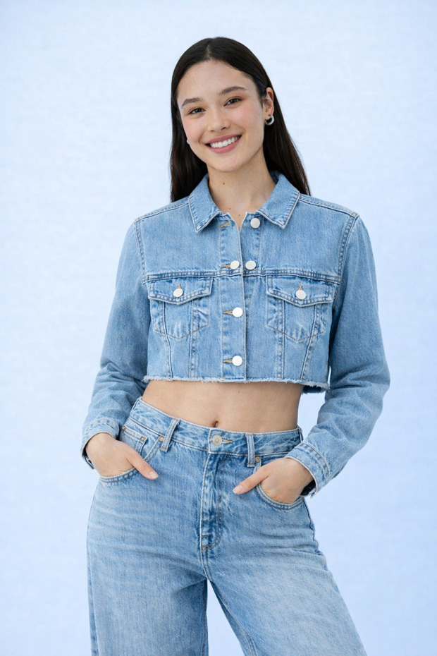 Cropped Denim Jacket
