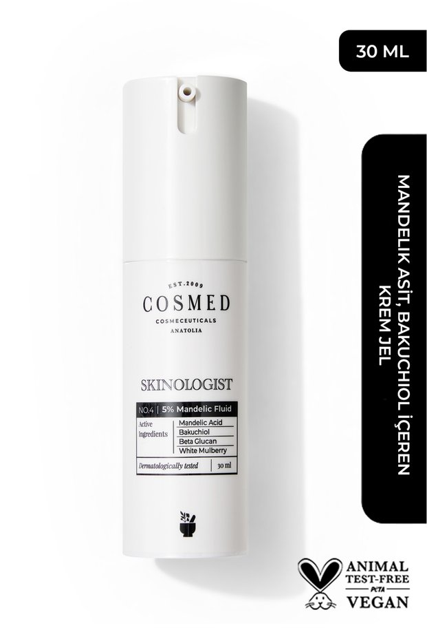 Cream Gel Containing Mandelic Acid, Bakuchiol/Skinologist 5% Mandelic Fluid 30ml
